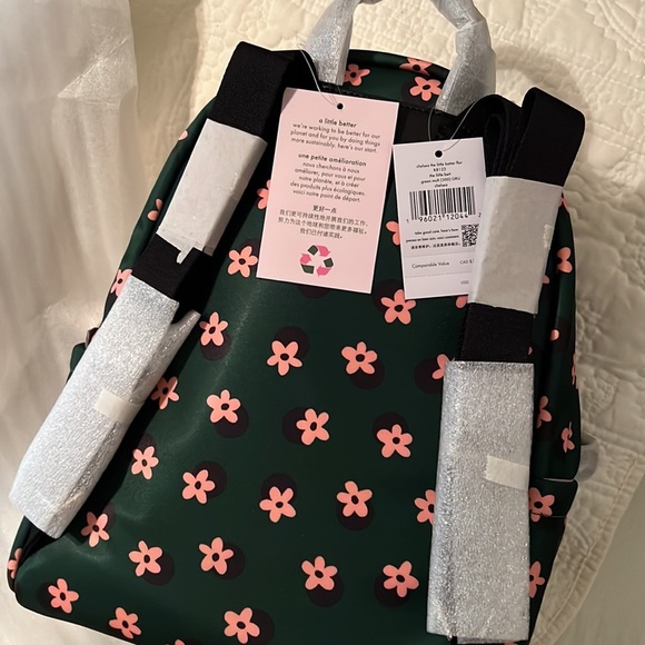 11. Kate Spade Chelsea Medium Backpack in Green Mutil - Picture 14 of 16